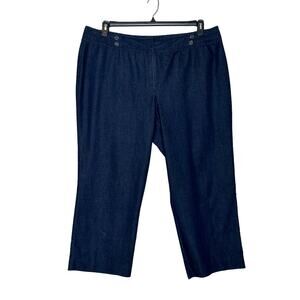 Larry Levine woman blue wide legs jeans size 20W